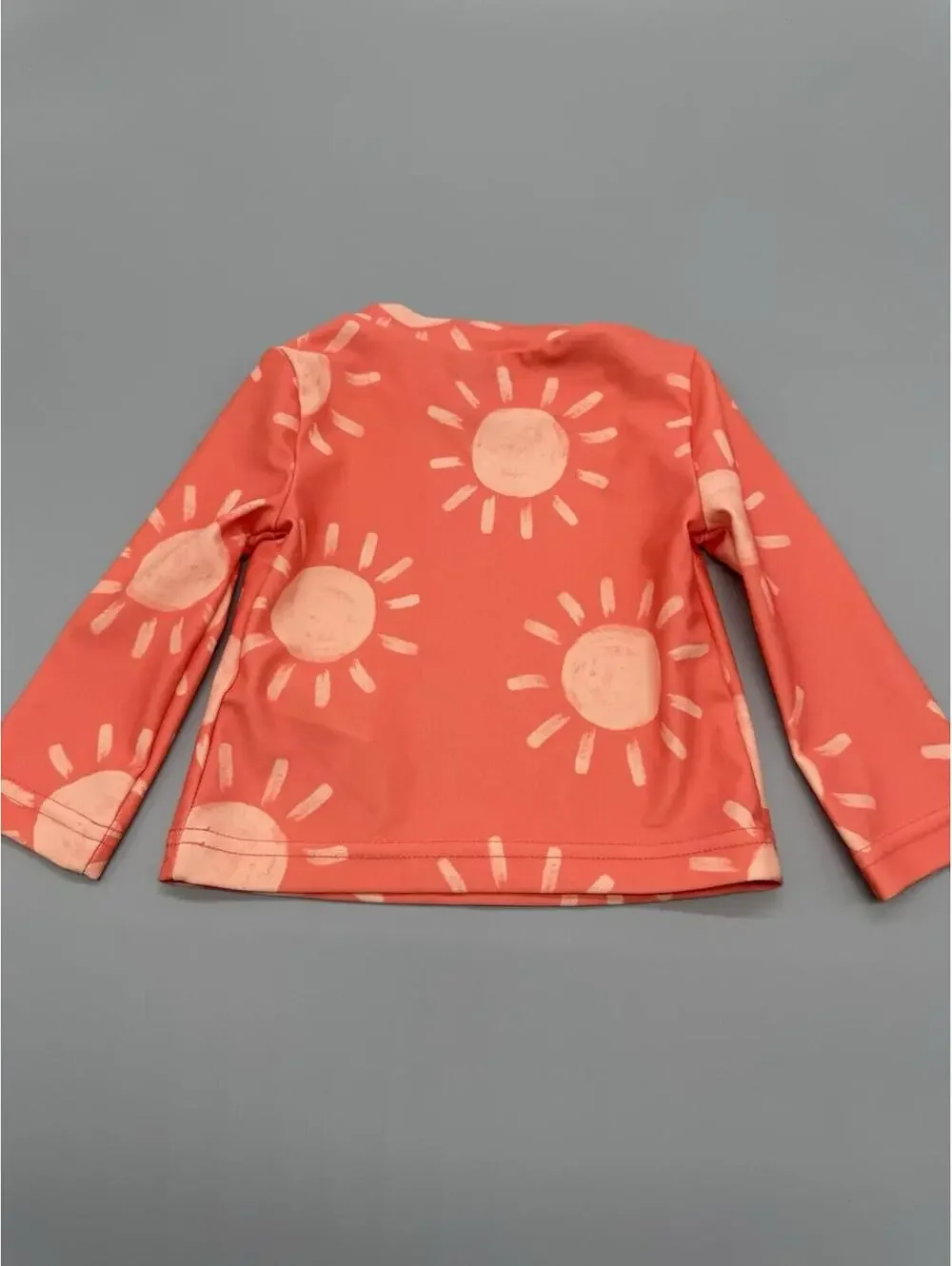 Carter's Sun Print Orange Long Sleeve Pullover T-Shirt 6m Baby Unisex